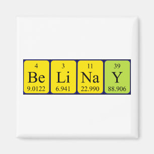 Belinay periodic table name magnet