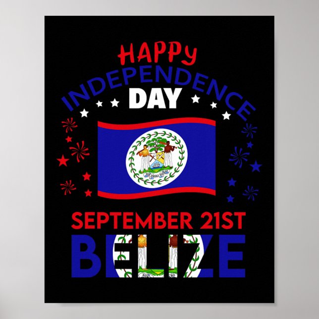 Belise 43rd Independence Day Belizean Pride Belise Poster (Front)