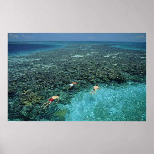 Belise, Barrier Reef, Lighthouse Reef, Blue Poster (Front)