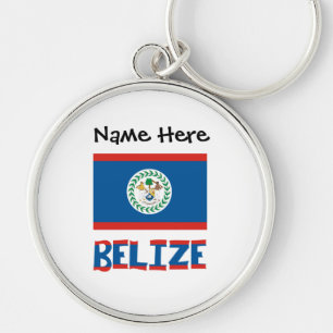 Belise Belizean Flag Personalised Key Ring