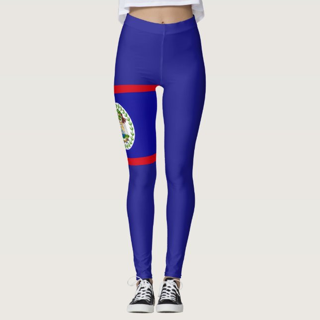 Belise Belizean Kriol Flag Leggings (Front)