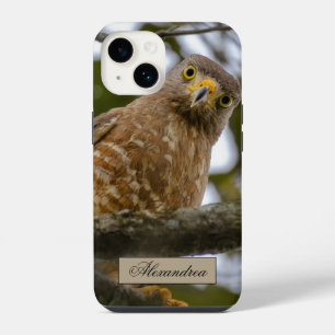 Belise Brown Roadside Hawk Bird Photography iPhone 14 Case