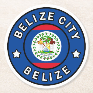 Belise City Belise Round Paper Coaster