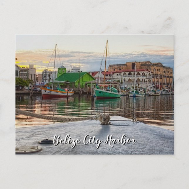 Belise City Harbour Poster Postcard (Front)