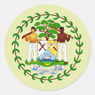 Belise Coat of Arms detail Classic Round Sticker