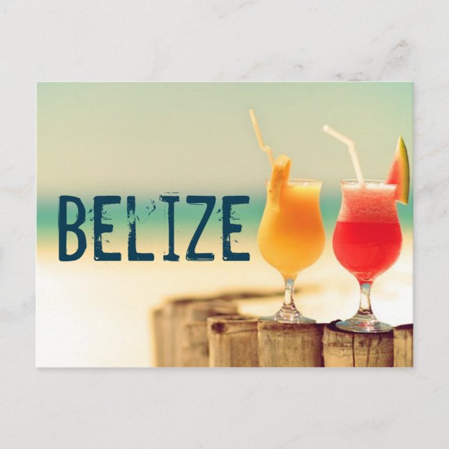 Belise cocktails postcard (Front)