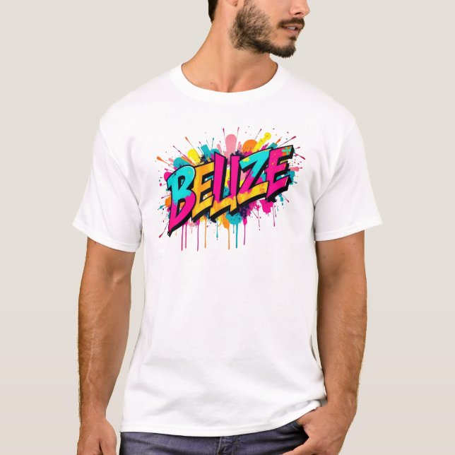 Belise colourful graffiti style outfit T-Shirt (Front)