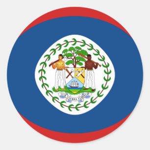 Belise Fisheye Flag Sticker