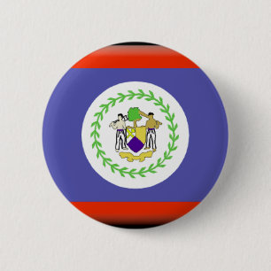 Belise Flag 6 Cm Round Badge