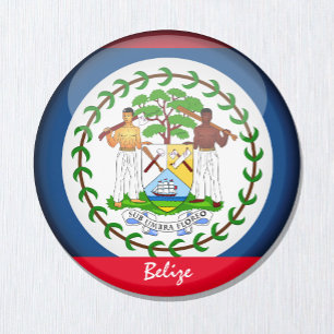 Belise flag & America - travel/sports fans Magnet