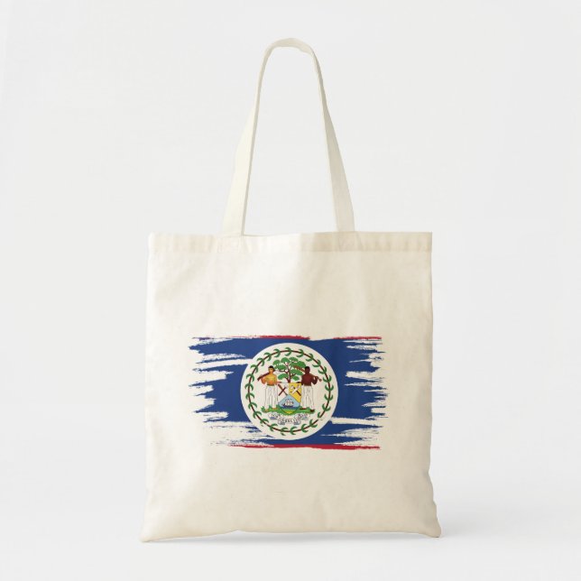 Belise Flag Brush Art Tote Bag (Front)