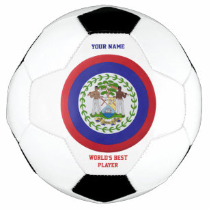 Belise Flag Coat of Arms Soccer Ball