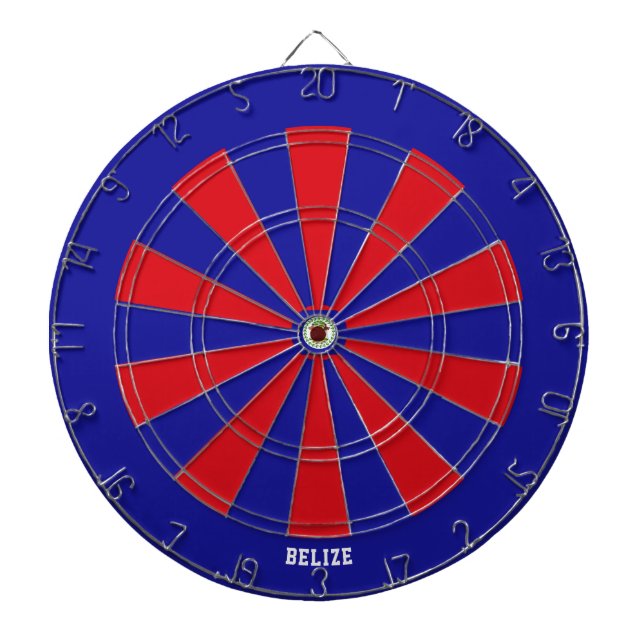 Belise Flag Colourful Patriotic Dartboard (Front)