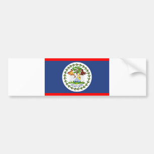 Belise flag country symbol bumper sticker