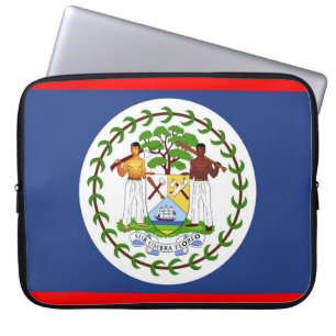 Belise flag country symbol laptop sleeve