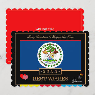 Belise Flag & Happy New Year/Best Wishes Card Art