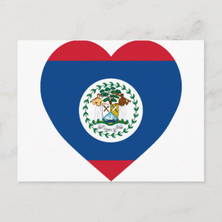 Belise Flag Heart Postcard
