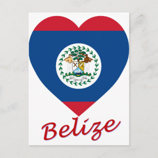 Belise Flag Heart Postcard