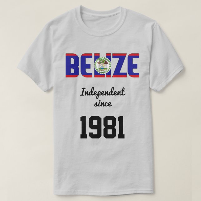 Belise Flag Independence Celebration T-Shirt (Design Front)