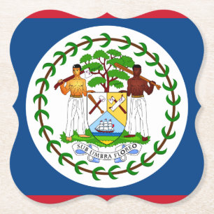 Belise Flag Paper Coaster