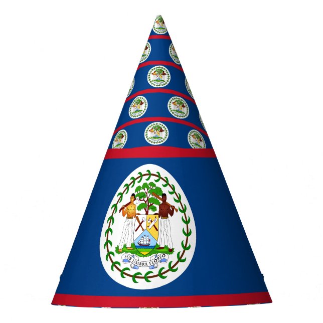 Belise Flag Party Hat (Front)