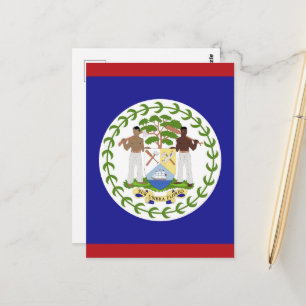 Belise flag postcard