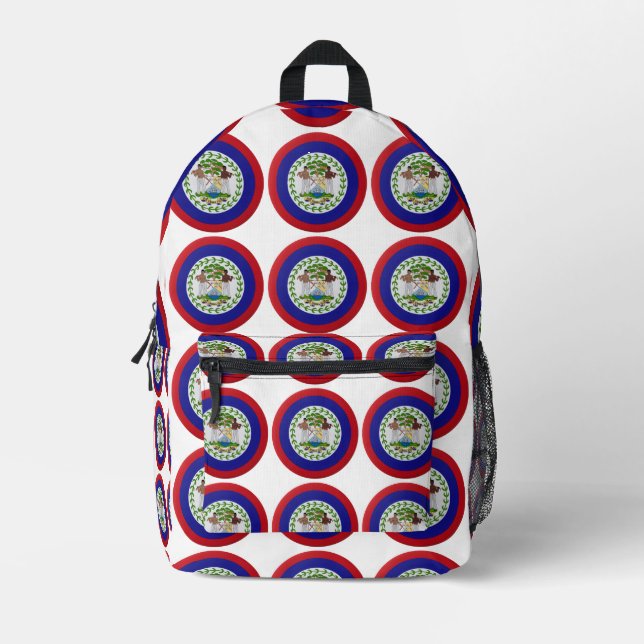 Belise Flag Printed Backpack (Front)