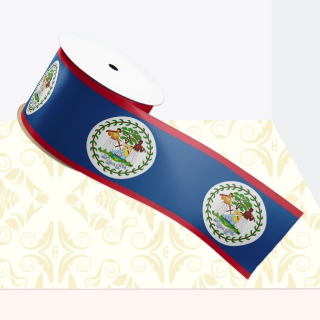 Belise Flag ribbon, Belise patriots /sports Grosgrain Ribbon (Creator Uploaded)