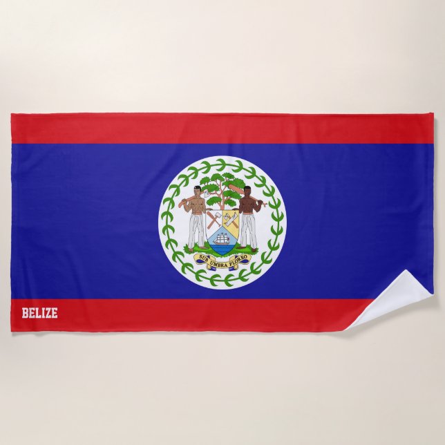 Belise Flag Splendid Patriotic Beach Towel (Front)