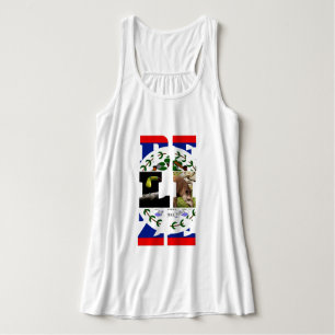 Belise Flag, Tapir & Toucan Bird T-Shirt Singlet
