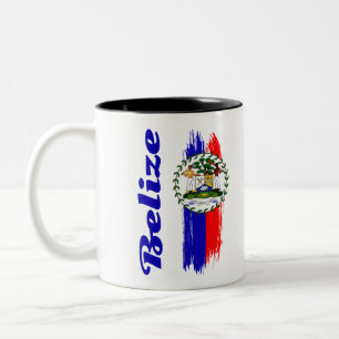 Belise Flag Two-Tone Coffee Mug