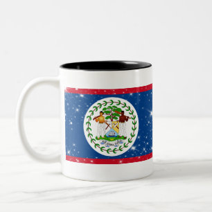 Belise Flag Two-Tone Coffee Mug