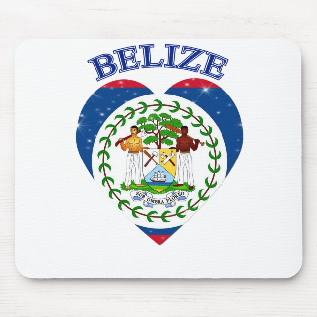 Belise Heart Mouse Pad (Front)