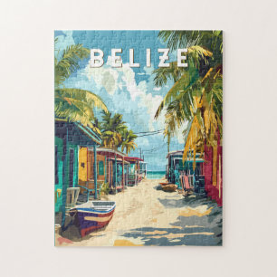 Belise Illustration Travel Art Vintage Jigsaw Puzzle