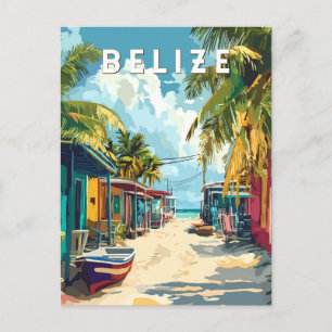 Belise Illustration Travel Art Vintage Postcard