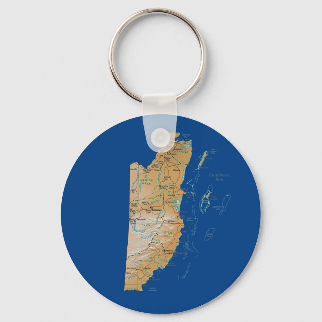 Belise Map Keychain (Front)