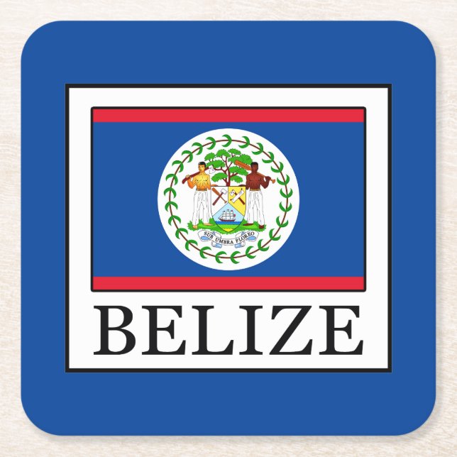 Belise Square Paper Coaster (Front)