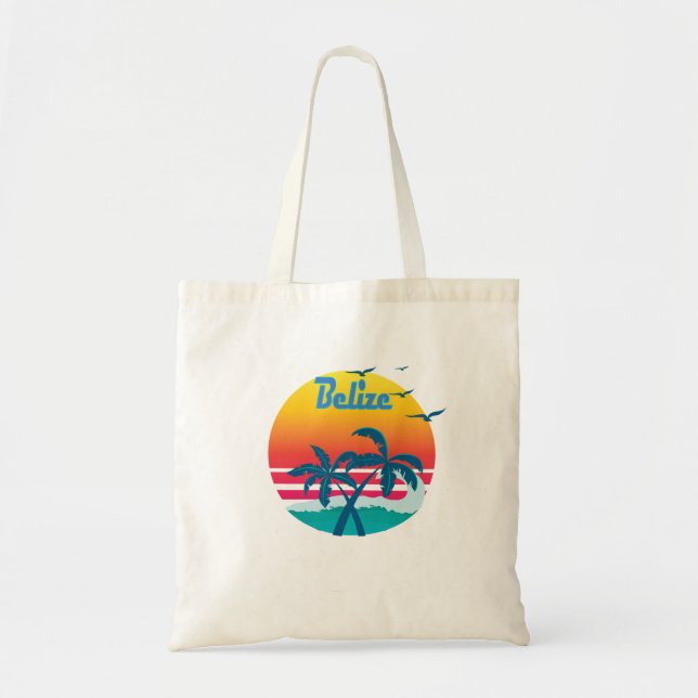 Belise, summer retro vintage tote bag (Front)
