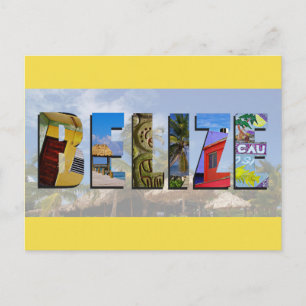 Belise Tropical Beach Blue Ocean Travel Photos Postcard