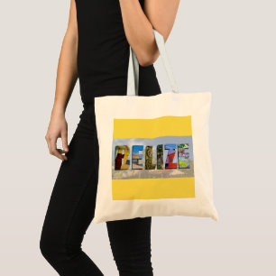 Belise Tropical Beach Blue Ocean Travel Photos Tote Bag