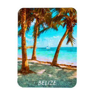 Belise Tropical Beach Magnet