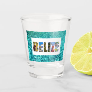 Belise Tropical Blue Ocean Travel Photos Shot Glass