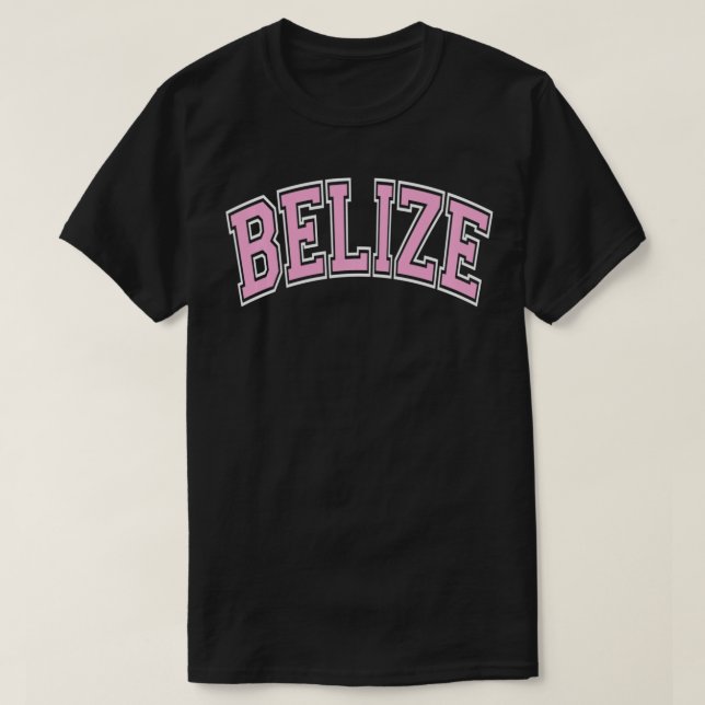 Belise Varsity Style Pink Tet Pullover  (Design Front)