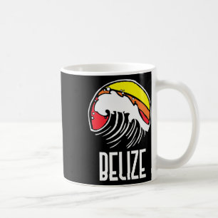 Belise Vintage 80s Retro Surfing Beach Wave Graphi Coffee Mug