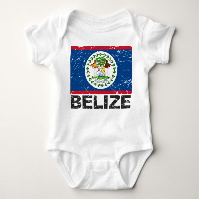 Belise Vintage Flag Baby Bodysuit (Front)