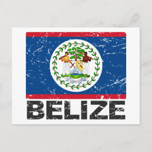 Belise Vintage Flag Postcard