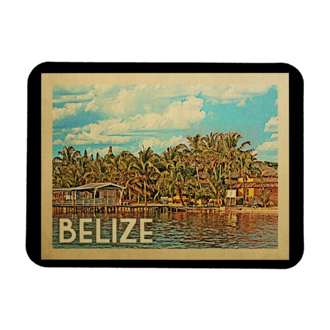 Belise Vintage Travel Magnet (Horizontal)