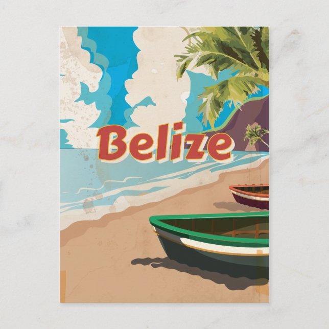 Belise Vintage travel poster Postcard (Front)