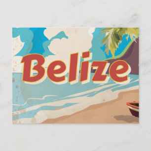 Belise Vintage travel poster Postcard