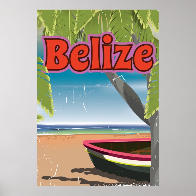 Belise vintage vacation poster (Front)